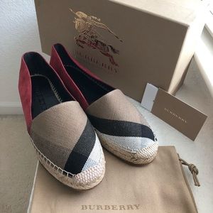 Burberry Espadrille Hodgeson Flats